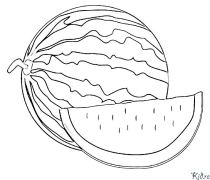 watermelon Coloring Pages To Print